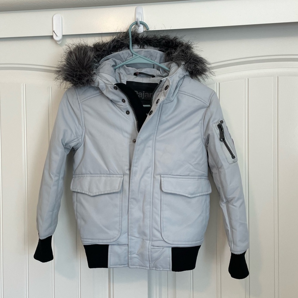 PAJAR Boy's Lucas Faux Fur Trimmed Bomber winter snow Jacket size 7/8
